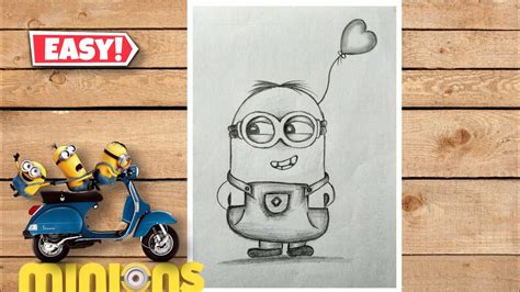 minion pencil drawing.